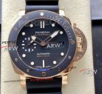 VS Factory Panerai Submersible Pam2164 Rose Gold Black Dial 42mm Replica Watch